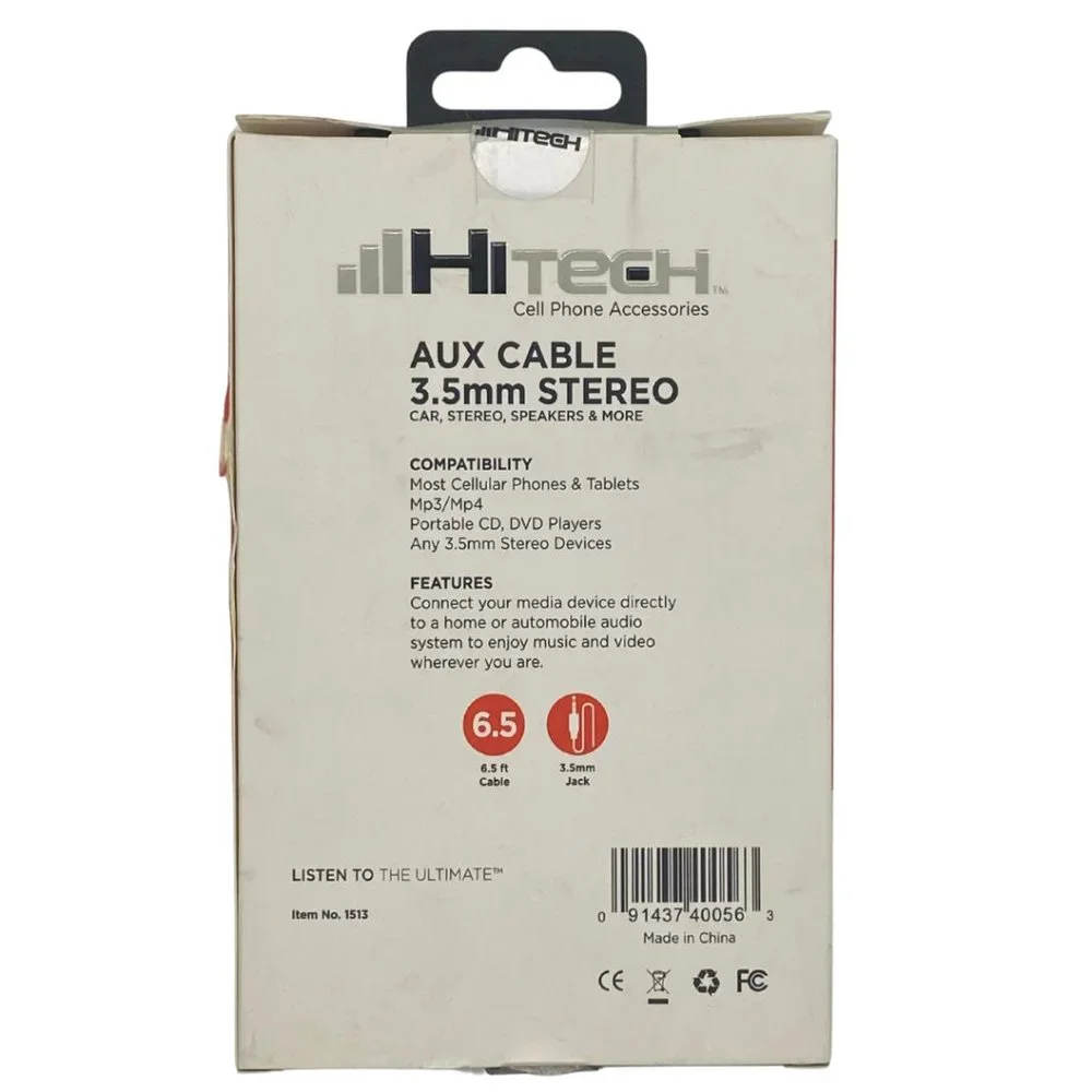 Aux Cable 6.5 Ft & 3.5 Ft. MM Stereo